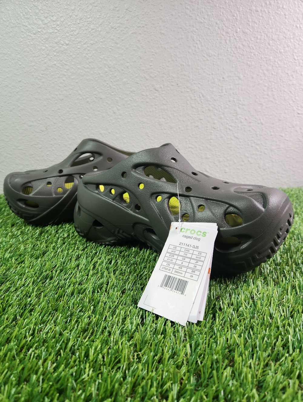 Crocs Caged Clogs ‘Dusty Olive’ Green 211141-3J5 Women - Picture 7 of 7
